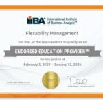 Flexability Management EEP Certificate page